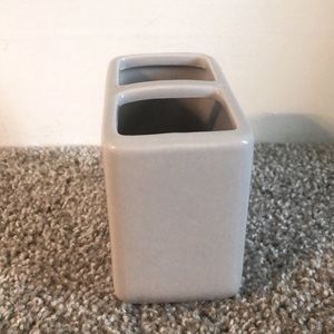Gray Toothbrush Holder